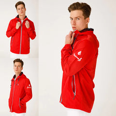 Anemoss Red Mens Rain Jacket