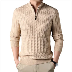 Men's Relaxed Fit Knit Sweater Jacket