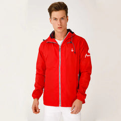 Anemoss Red Mens Rain Jacket